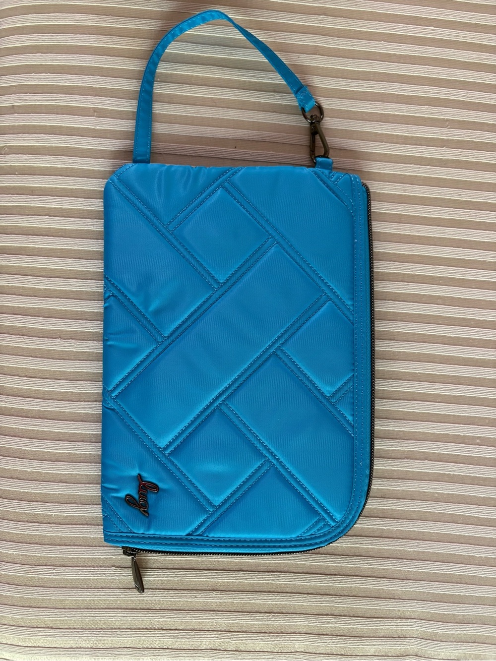 Lug Half Pipe RFID Wallet Wristlet Turquoise Blue NWOT